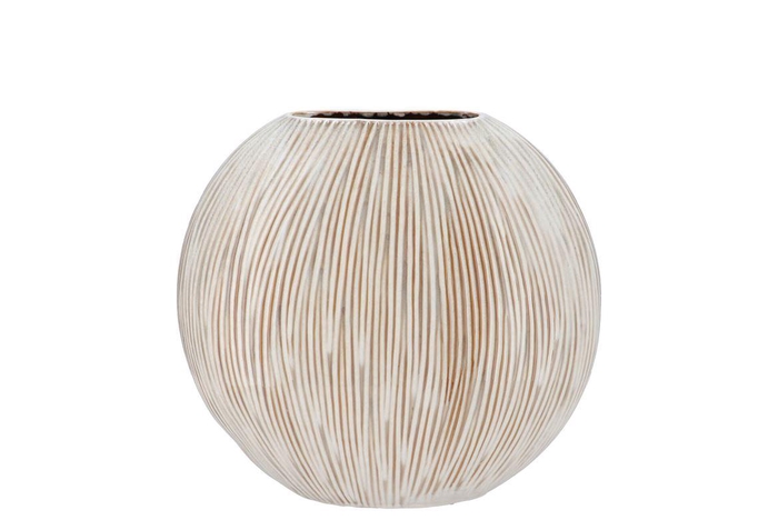 Sifan White Vase Oval 24x10x23cm