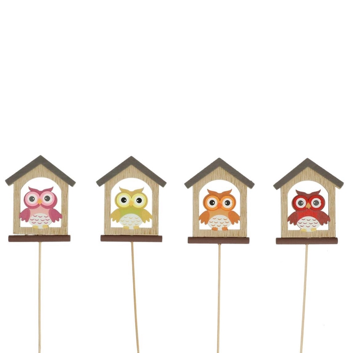 <h4>Sticks 20cm Owl+house 7.5cm</h4>