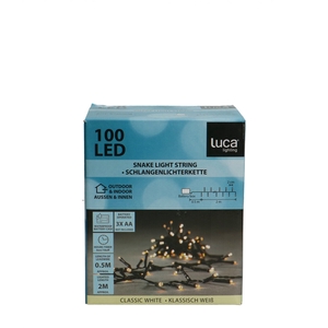 Kerst LED slinger 100L 2m incl.timer