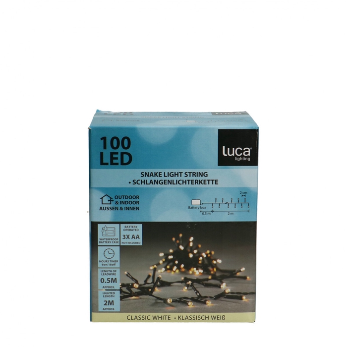 <h4>Kerst LED slinger 100L 2m incl.timer</h4>