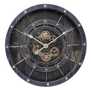 Clock Gear Ø80cm Black 18181