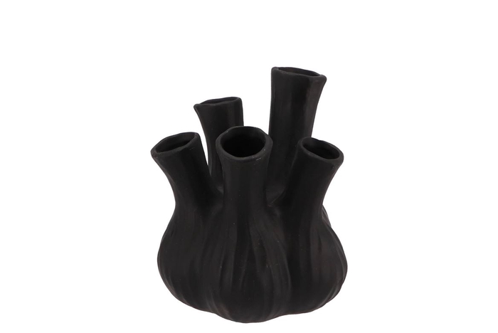 <h4>Aglio Matt Black Vase 13x16cm</h4>