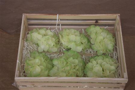 <h4>Wax Hydrangea Creme\groen</h4>