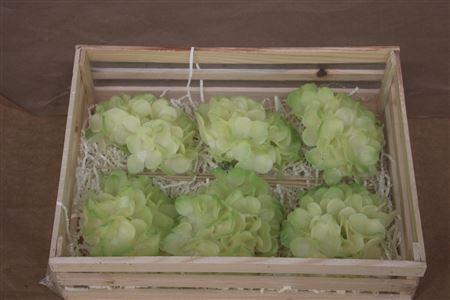 <h4>Wax Hydrangea Creme\groen</h4>
