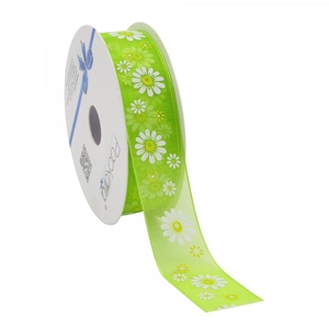 Ribbon Organza flowers 25mm 20m