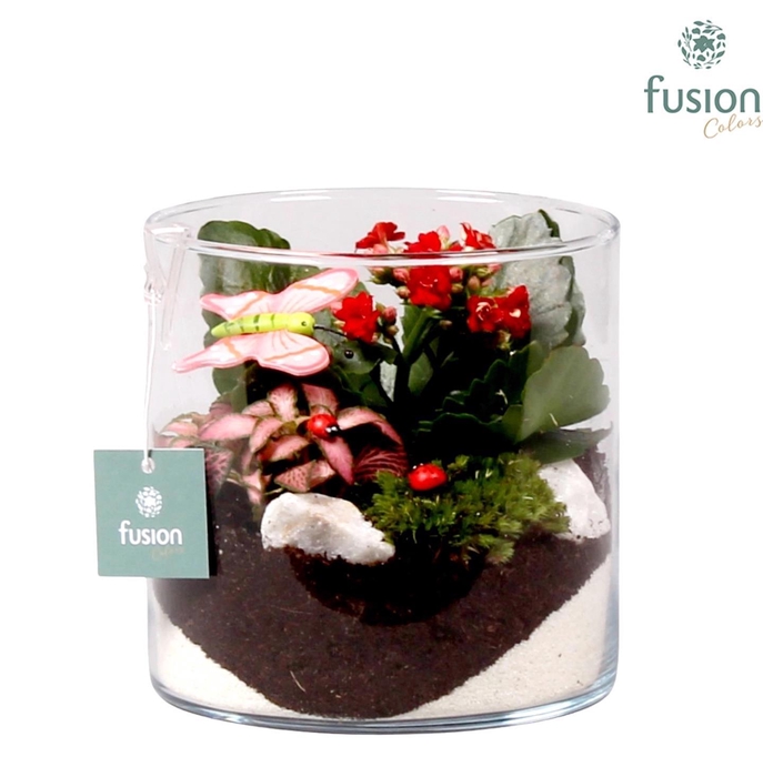 <h4>Glazen cilindervaas met</h4>