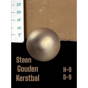Stenen Gouden Kerstbal H9 D9