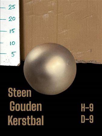 <h4>Stenen Gouden Kerstbal H9 D9</h4>