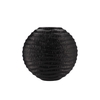 Inga Jada Black Oval Vase Wave 31x12x30cm