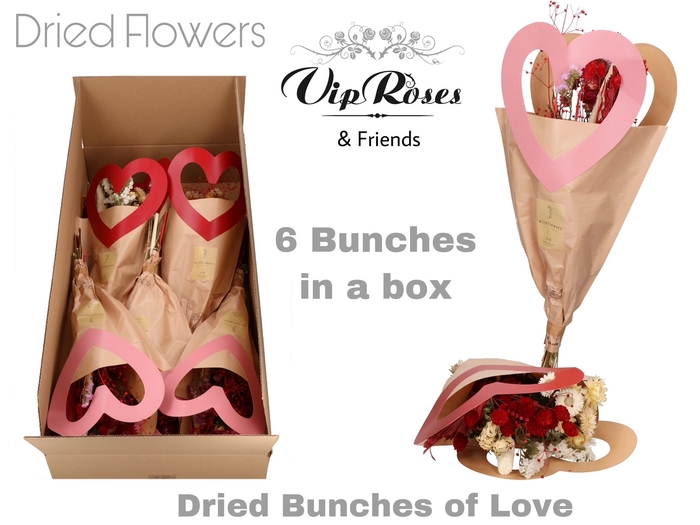 DRIED BOUQUET BUNCHES OF LOVE