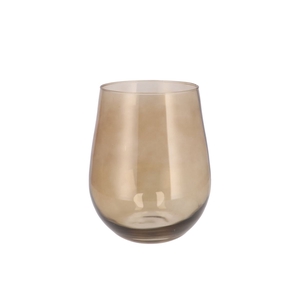 Mira Sand Glass Wide Vase 20x20x22cm