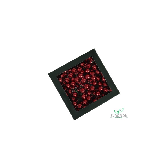 <h4>KERSTBAL GLASS 20MM ON WIRE 144PCS RED SHINY</h4>