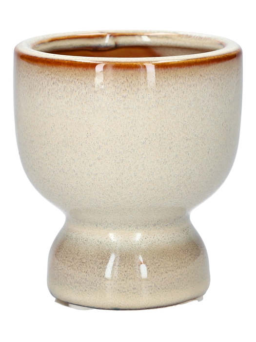 <h4>DF03-741293004 - Pot Riah d7.5xh8.2 beige</h4>