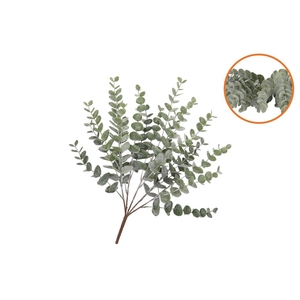 Silk Eucalyptus Green Bush 53cm