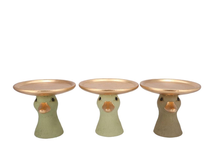 <h4>Easter Duck Head Summer Green Mix Plate Ass 20x20x19cm Nm</h4>