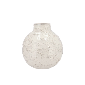 Mika Nordic White Vase Neck Structure 23x23cm