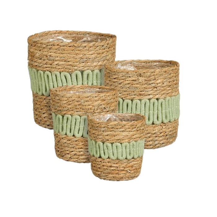 <h4>Basket sets Fernandez pot S/4 d19*18cm</h4>