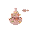 Bird Vase Light Pink Bubbles 28x32cm Nm