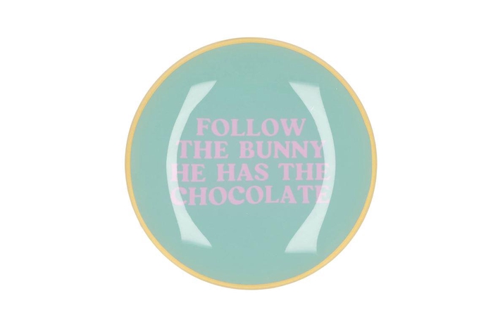 <h4>Plate Round Follow The Bunny 18x18x2cm</h4>