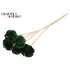 Velvet Pumpkin Ø6cm on stem Green