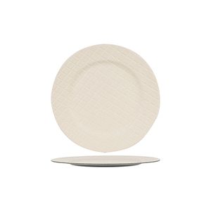 BORD SQUARES LEATHER LOOK CREME 33X33XH2