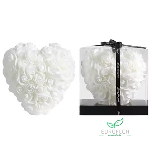 FOAM HEART 15CM WHITE
