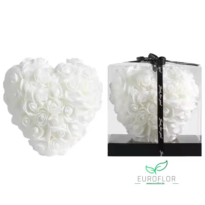 <h4>FOAM HEART 15CM WHITE</h4>