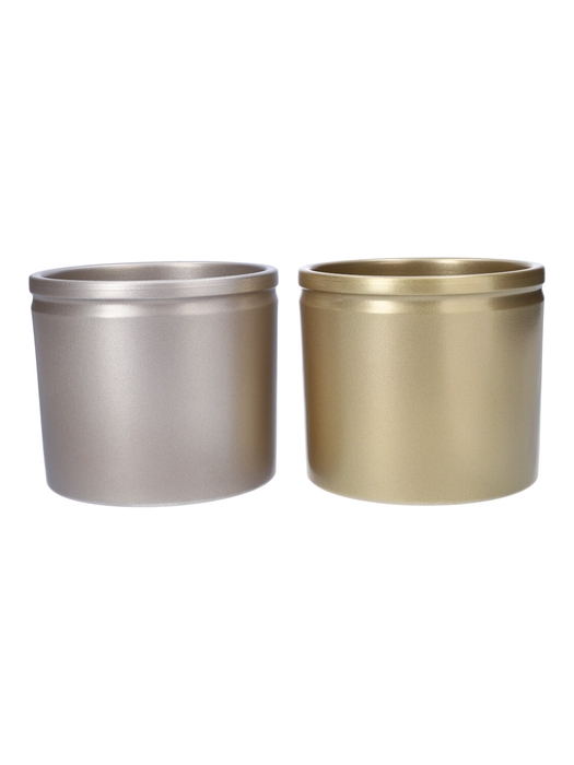 <h4>DF03-885120900 - Pot Lucca d14xh12.5 gold/silver</h4>