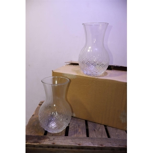 Glazen Ribbel Vaas H22 D11