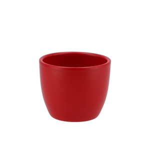 Ceramic Pot Red Matt 7cm