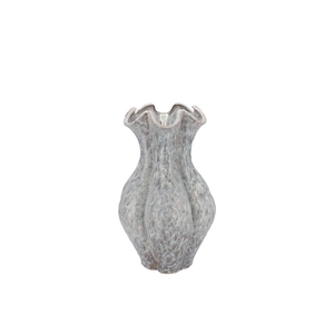 Inga Driss Grey Vase Active Glaze 19x19x25cm