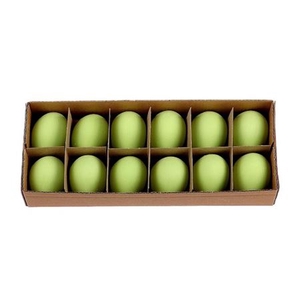 DECO EGG CHICKEN 12PCS GREEN