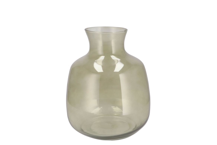 <h4>Mira Olive Green Glass Bottle Big 16x16x19cm</h4>