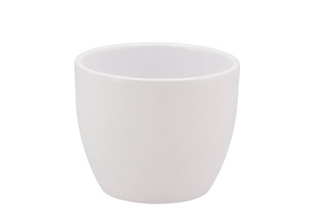 <h4>Ceramic White Matt Pot 10cm</h4>