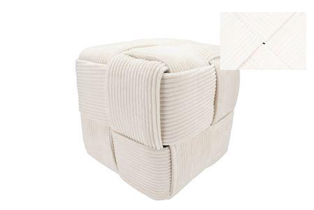 Stripe Offwhite Poof Layers 35x35cm