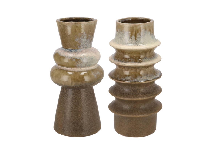 <h4>Dion Brown Vase Sparkle Ass 13x13x26cm</h4>