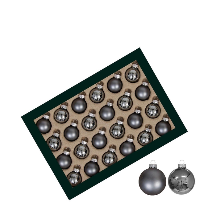 <h4>Kerstbal Bal  25mm combi x24</h4>