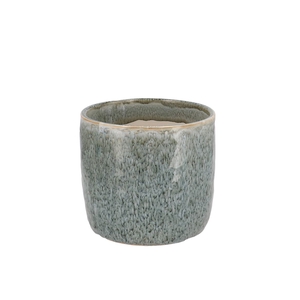 Iron Stone Light Blue Glazed Pot 9x8cm