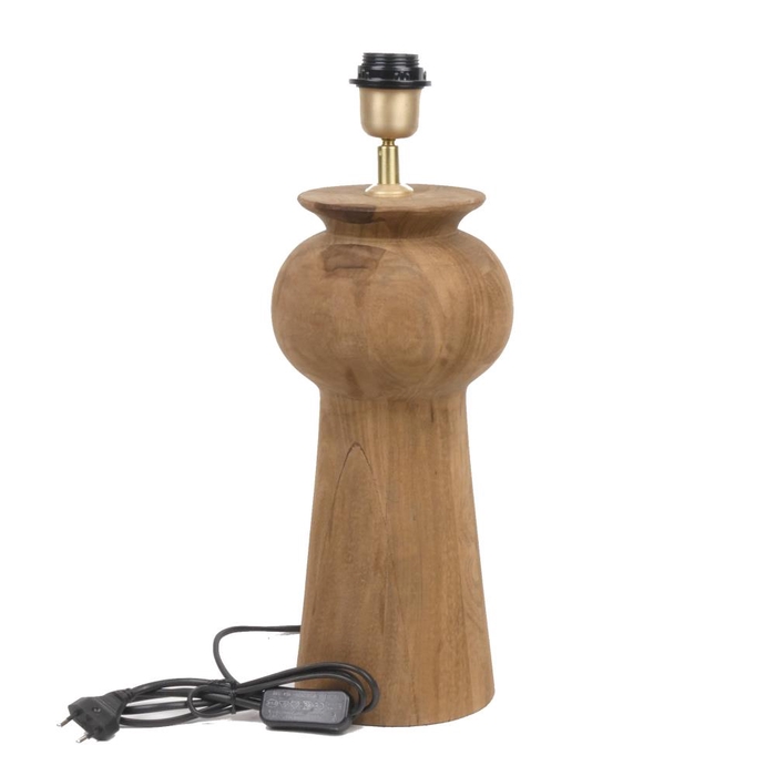 <h4>Lamp Mango Wood Brown 12b Ø17x</h4>