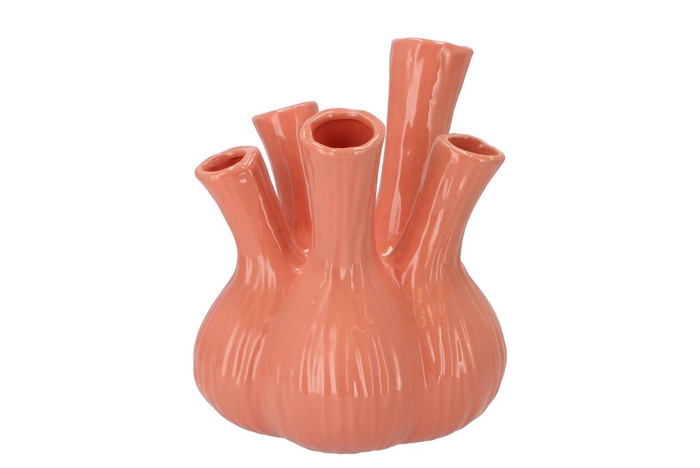 Aglio Shiny Old Pink Vase 22x28cm Nm