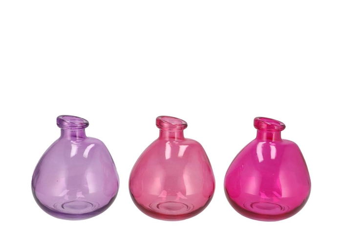 <h4>Karakum Pretty Pink Vase Ass 16x14cm</h4>