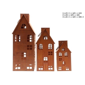 LANTERN HOUSE HALSA SET VAN 3 - L32.5W34H84.5