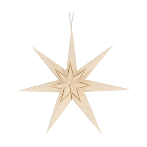 Christmas Hanging star paper wood d40cm