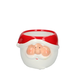 Christmas Ceramics pot Santa d13*9.5cm