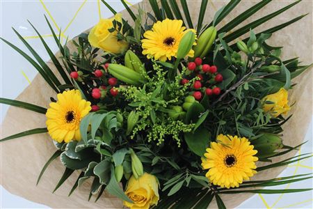 <h4>Boeket Roos Sp. Geel</h4>