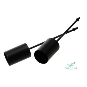 CANDLE HOLDER METAL BLACK D2 9 CM 4pcs