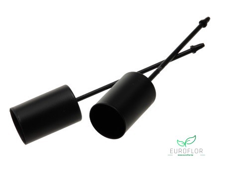 CANDLE HOLDER METAL BLACK D2 9 CM 4pcs