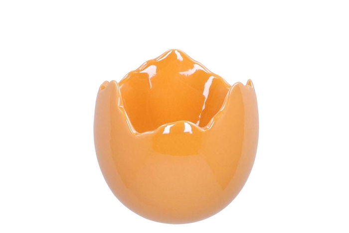 <h4>Easter Egg Pearl Peach Pot 12x11cm</h4>