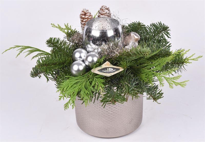 <h4>Keramiek pot champagne 14cm</h4>