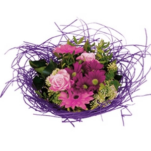 Bouquet holder woody Ø20cm lilac 10pce/bundle